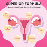 Vaginal Probiotics for Women, 13-IN-1 Women's Probiotic, 70 Billion CFU Probiotics & Prebiotics & D-Mannose, for Vaginal, Urinary Tract, PH Balance, Immune, Digestive, Bloating Health, 2 Months Supply