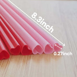 The best MOON 200pcs Heart Shaped Pink Straws Disposable Drinking Cute Straw Individually Wrapped Pink Plastic Straw Valentines day Cocktail Birthday Party Bridal Shower Wedding Supplies