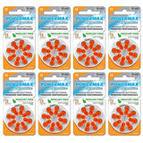 Powermax Size 13 Hearing Aid Batteries, Orange Tab, 64 Count