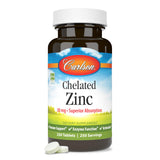Carlson - Chelated Zinc, 30 mg, Chelated Zinc Supplement, Zinc Glycinate Chelate, Superior Absorption, Immune Support & Enzyme Function, Zinc Tablets, Antioxidant, 250 Tablets