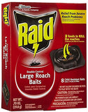 Raid Double Control, Large Roach Baits, 8 CT (Pack - 3)