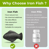 Iron Fish, 2 Pack Iron Fish for Iron Deficiency, A Natural Source of Iron, Safe Cooking Tool to Add Iron to Food and Water, Reduce Risk of Iron Deficiency, Iron Supplement for Pregnant Women & Vegans