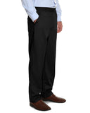 Pembrook Mens Elastic Waist Pants for Seniors - Adaptive Mens Pants for Elderly | Elastic Waist Pants for Men | Senior Elastic Waist Pants Black