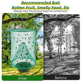 Ranch Fly Traps Outdoor Hanging Stable Fly Trap Reusable Fly Killer Cage Fly Catcher Bag with Bait Tray,Fly Repellent for Outdoor and Indoor Hanging Farms,Stable,Garden,Orchard,Park (6 Pack)