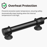 NICREW Aquarium Heater 300W, Temperature Adjustable Fish Tank Heater with Controller for 50-80 Gallon, Overheat Protection