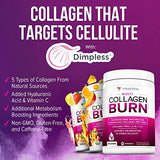 Hydrolyzed Collagen Powder for Weight Loss - Collagen Burn Ultimate Beauty Complex Multi Collagen Peptides Powder for Women with Types I II III V and X for Fat Burning Support - Unflavored