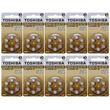 Toshiba Hearing Aid Batteries Size 312, PR41, (60 Batteries)