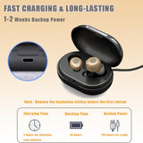 Tangsonic Hearing Aids,Rechargeable Hearing Amplifiers For Seniors,With Noise Cancelling and Charging Case Mini Invisible Hearing Aids.