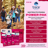 Trace Minerals | Power Pak Electrolyte Powder Packets | 1200 mg Vitamin C, Zinc, Magnesium | Boost Hydration, Immunity, Energy, Muscle Stamina | Cranberry | 30 Packets