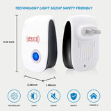 Ultrasonic Pest Repeller 6 Packs, Electronic Plug in Sonic Repellent pest Control for Bugs Mice Insects Spiders Mosquitoes