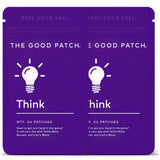 The Good Patch Think Wellness Patches - Plant Powered with Caffeine, Yerba Mate, Bacopa and Lion’s Mane (8 Total Patches)