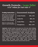 Blue Ridge Fish Food Pellets [2lb], Koi and Goldfish Growth Formula, Floating 3/16" Pellet, Balanced Diet