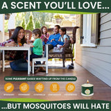 Mosquito Candle Outdoor 2 Pack with 5 Natural Essential Oils. DEET Free Citronella Candles Outdoor Mosquito Repellent Outdoor Patio. Mosquito Repellent Candles Outdoor. Bug Candles Repellent Outdoor