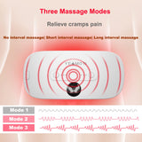 Portable Cordless Heating Pad for Cramps, Electric Waist Belt Device, Fast with 3 Heat Levels and Massage Modes, Back or Belly Women Girl(White)