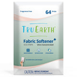 Tru Earth Fabric Softener Strips for Washing Machine, Alternative to Fabric Softener Liquid and Pods, Unscented Fragrance Free, Up to 128 Loads Per 64-Count