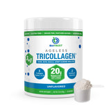 BioTrust Tri Collagen Powder - 3-in-1 Hydrolyzed Collagen Peptides Powder (Types I, II, & III) - Grass Fed Collagen Protein Powder for Anti Aging, Skin, Hair, Bone & Joint Health - Unflavored, 7 Oz.