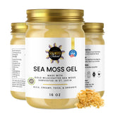 Organic Sea Moss Gel - Wildcrafted Irish Seamoss Gel Nutritious Vegan Vitamin Supplement - Rich in Minerals & Protein - Made in USA (Original, Pack of 1)