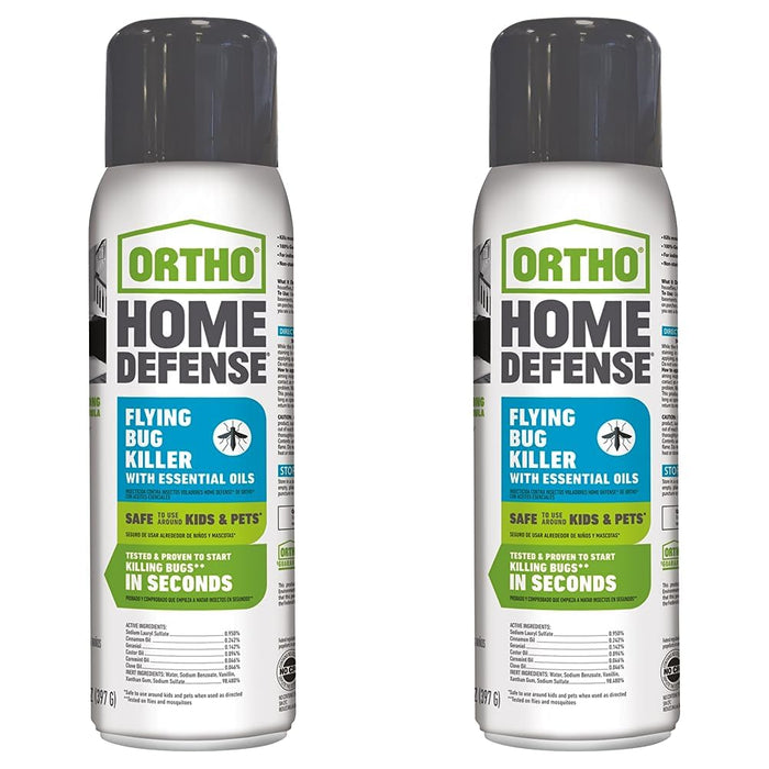 Ortho Home Defense Flying Bug Killer with Essential Oils 14 oz. (Pack of 2)