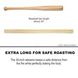 HOPELF 36" Natural Bamboo Skewers Sticks for Marshmallows，S'Mores，BBQ，Kabob，Grilling，Barbecue，Roasting，Camping.More Size Choices 6"/8"/10"/12"/14"/30"(100 PCS)