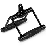 Yes4All Rotating Black Double D Row Handle Cable Attachment for Weight Workout, Cable Machine Accessories for Home Gym