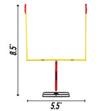 Franklin Sports Authentic Steel Football Goal Post 8.5' x 5.5' - Post for Kids - Football Goal Post Set - Kicking Field Goals - Youth Football Set - Portable Football Goal Post