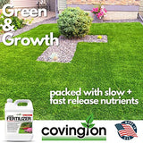 Covington Liquid 10-10-10 Fertilizer for Lawns, Plants, Vegetables, All Purpose Fertilizer 10-10-10 Concentrate, Liquid 10 10 10 NPK Lawn Food with Nitrogen Phosphorus Potassium, 32 Ounces