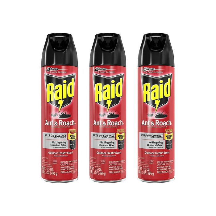 Raid Ant and Roach Killer 17.5 Ounce (Pack of 3)