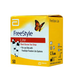 Freestyle lite glucose test strips 50 count