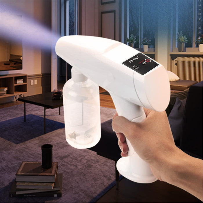 Portable Atomizer Sprayer Nano Alcohol Spray Gun Nano Sprayer Gun Mist Steam Sprayer Gun Electric Fogger Machine Atomizer Spray Bottle Gun for Home,Office,Car 8.45 OZ