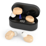 ELECAURORA Hearing Aids for Seniors Adults Rechargeable Indicating Remaining Power with Bluetooth Portable Charging Case Deaf Wireless Intelligent Noise Reduction Hearing Amplifiers for Seniors