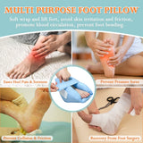 Heel Protectors Cushion Pain Relief Foot Pillow for Pressure Sores Foot Support Boot Surgery Recovery Supplies for Elderly Bedridden Pressure Ulcer Cushion Ankle Pillow for Bed, Wheelchairs (1 Pair)