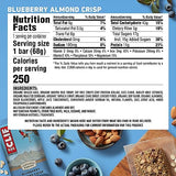 CLIF BAR - Blueberry Almond Crisp - Made with Organic Oats - Non-GMO - Plant Based - Energy Bars - 2.4 oz. (12 Pack)