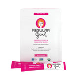 Regular Girl Organic Powder, Prebiotic Fiber Supplement and Probiotics for Women, Low FODMAP, 90 Day Bulk Supply, Unflavored, 90 Servings