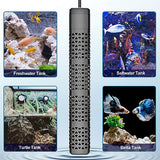 HiTauing Aquarium Heater, Upgraded 300W/500W Fish Tank Heater with Intelligent Leaving Water Automatically Stop Heating and Advanced Temperature Control System, Suitable for Saltwater and Freshwater