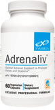 XYMOGEN Adrenaliv - Adrenal Support Supplement to Promote The Body's Response to Stress, Promote Energy and Stamina - Rhodiola Rosea, Eleuthero, Adrenal Complex, Licorice, Vitamin B6 (60 Capsules)