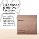 ProMix Nutrition Whey Protein Powder, Raw Chocolate - 5lb Bulk - Grass-Fed & 100% All Natural - Gluten-Free & Keto-Friendly