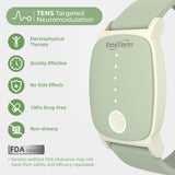 EmeTerm Explore Mint Green Anti-Nausea Wristband IP67 Waterproof Morning Motion Travel Sickness Vomit Relief Rechargeable Classic Strap Design No Gel Drug Free Without Side Effects