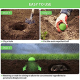 KINGFAC Mole Repellent for Lawns 20 Packs Castor Oil Gopher Repeller Vole Repellent Outdoor Natural Groundhog Deterrent Ball to Get Rid of Voles Mole Gopher Groundhog Armadillo in Your Yard Garden