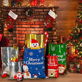 Christmas Gift Bags-41 PCS For Holiday Gift Assorted Sizes Bulk (Large Medium Small)