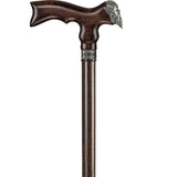 Asterom Cane - Handmade Viking Walking Cane - Canes for Men - Wooden, Unique, Cool, Walking Sticks for Men & Seniors (Thor in Walnut)