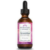 Heritage Store Atomidine 450mcg Liquid Iodine Drops, Electrically Charged Iodine Supplement for Healthy Thyroid Support,* Bioavailable Formula, Vegan & Cruelty Free, Approx. 960 Servings, 2 fl oz