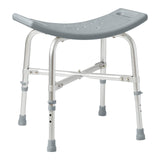 Medline Heavy Duty Shower Chair Bath Bench Without Back, Bariatric Bath Chair Supports Up to 550 Lbs