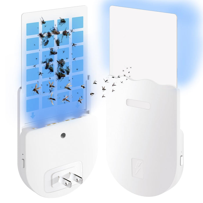 BUGXX Bug Zapper Fruit Fly Traps for Indoors Mosquito Repellent gnat Traps for House Indoor Moth Traps gnat Trap Fungus gpest Control gnat Killer Indoor Plug in Bug Catcher Indoor