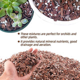 CJGQ Orchid Bark Potting Mix 9Quart, Mix Pine Bark and Organic Perlite for Plants, Orchid Fertilizer Garden Soil for Root Development, Improve Drainage and Aeration