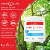 Brain Basics Ultra-Pure Colostrum, 4000mg per Serving, Min 25% IgG antibodies, Gut-Brain-Immune Health, Glowing Hair and Skin. Colostrum Powder from Grass-Fed Cows. 360 Grams - 90 Servings