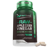 Herbtonics Raw Apple Cider Vinegar Capsules, 1500mg Detox Support (Packaging May Vary), 90 Caps
