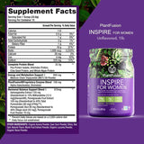 PlantFusion Inspire Plant Protein Powder for Women - Low Carb Protein Powder for Lean Muscle Support - Keto, Gluten Free, Soy Free, Non-Dairy, No Sugar, Non-GMO - Natural-No Stevia 0.85 lb