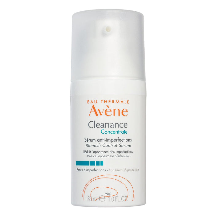 Eau Thermale Avène - Cleanance Concentrate Blemish Control Serum - Minimizes Appearance of Blemishes & Non-comedogenic - Long Lasting Results - Airless Pump, 1 fl.oz.