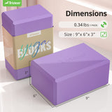 Trideer Yoga Blocks 2 Pack Purple