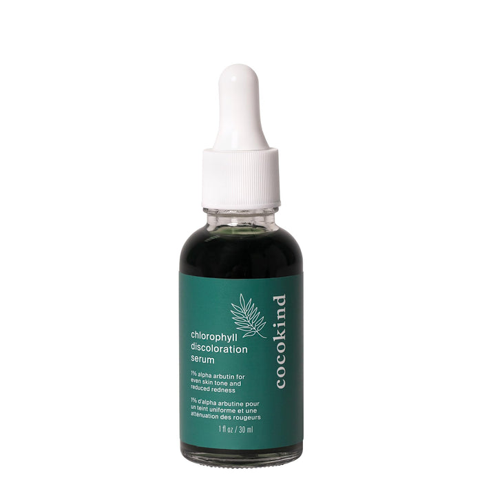 Cocokind Chlorophyll Discoloration Serum, Sensitive Skin Friendly Spot Fading Serum to Target Spots, Uneven Tone, and Redness, 1 fl oz